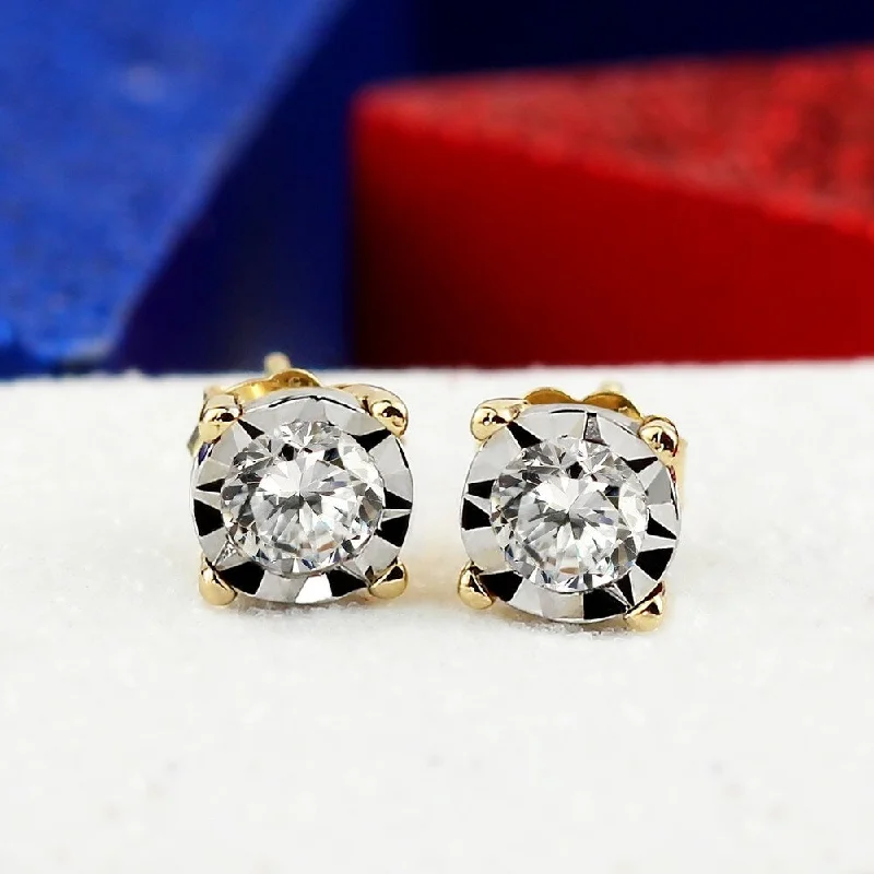 Auriya 5/8ctw Round-cut Diamond Stud Earrings 14k Gold (G-H, VS1-VS2)