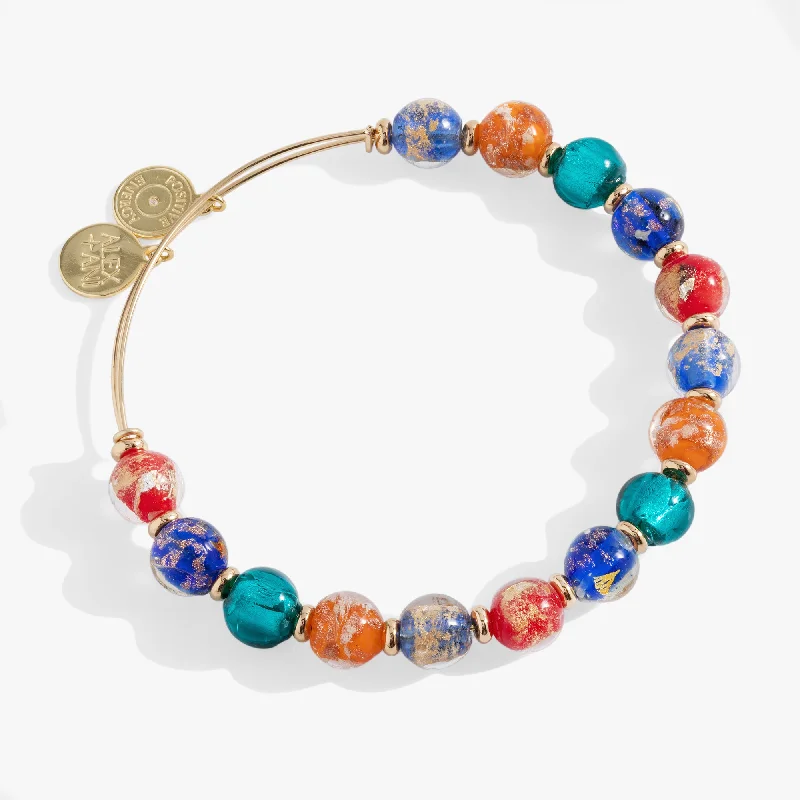 Murano Beads Round Beaded Bangle