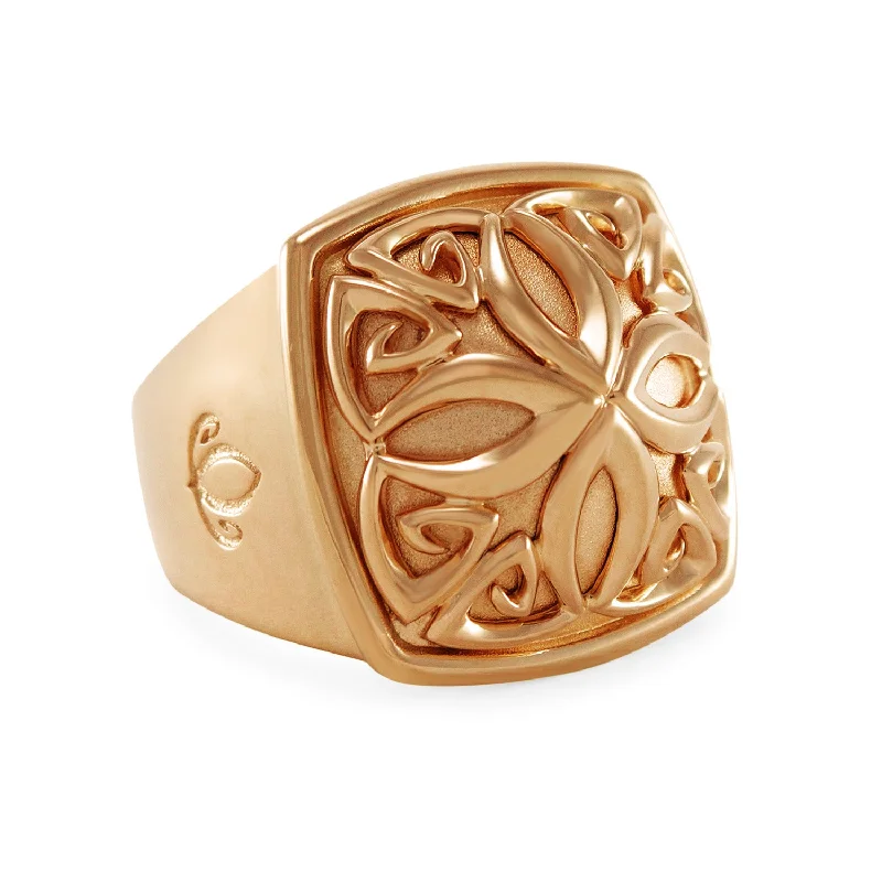 Empress Ring Large - 18K Rose Gold Vermeil