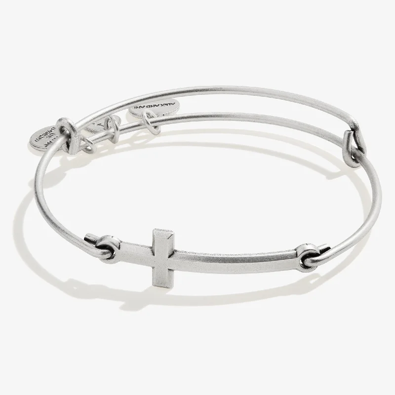 Spiritual Armor Cross Inline Charm Bangle