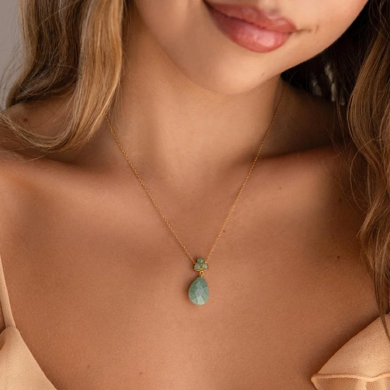 Jade Teardrop Necklace