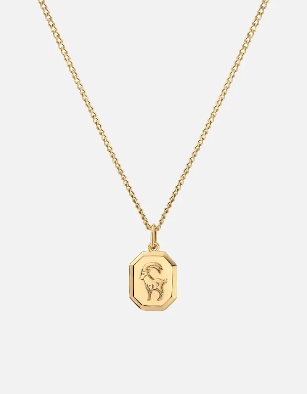 Capricorn Nyle Necklace, Gold Vermeil