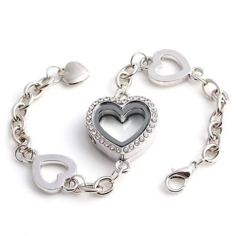 Story of My Life Heart Shaped Charm Locket Bracelet For Woman - Four Colors to Choose!