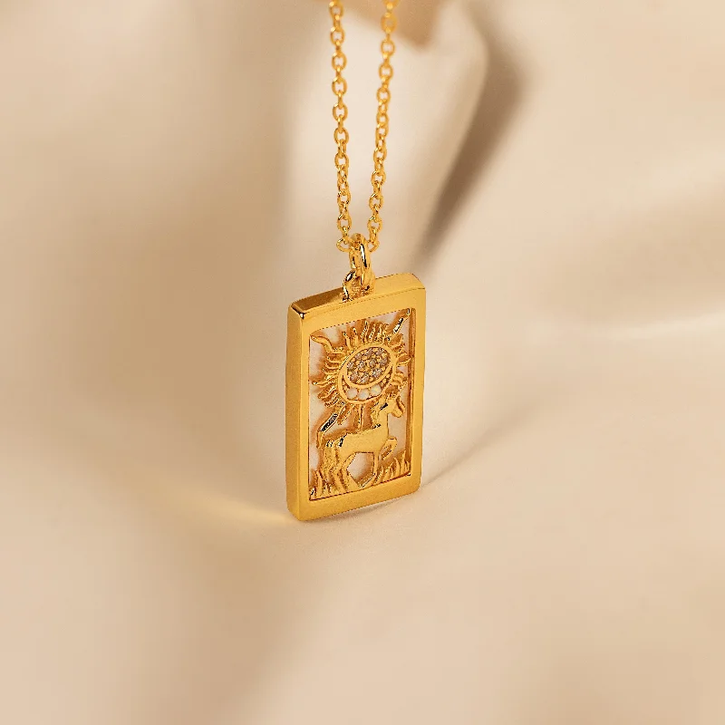 Sun & Moon Tarot Necklace