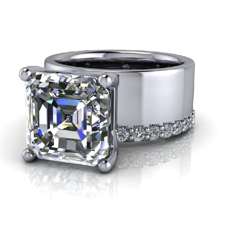 Alia No. 2 Moissanite Ring