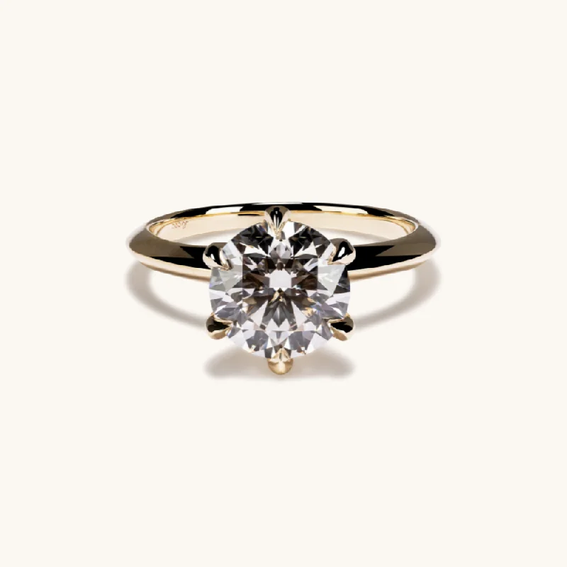 2.28 Round Lab Diamond Engagement Ring