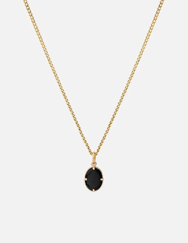 Portal Necklace, Gold/Black