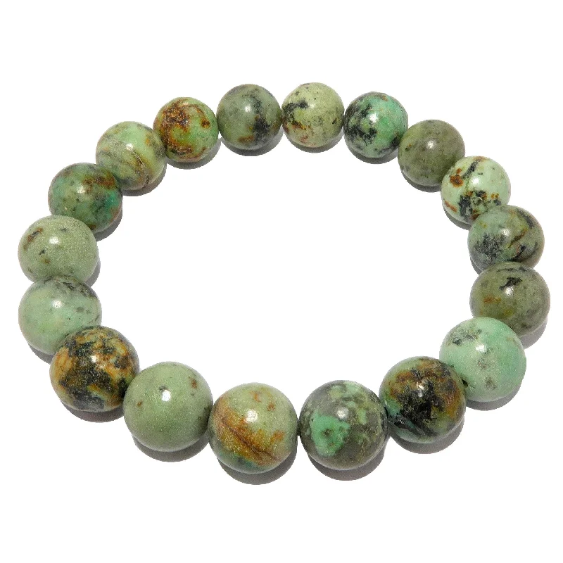 African Turquoise Bracelet Exotic Earth Beaded Stone