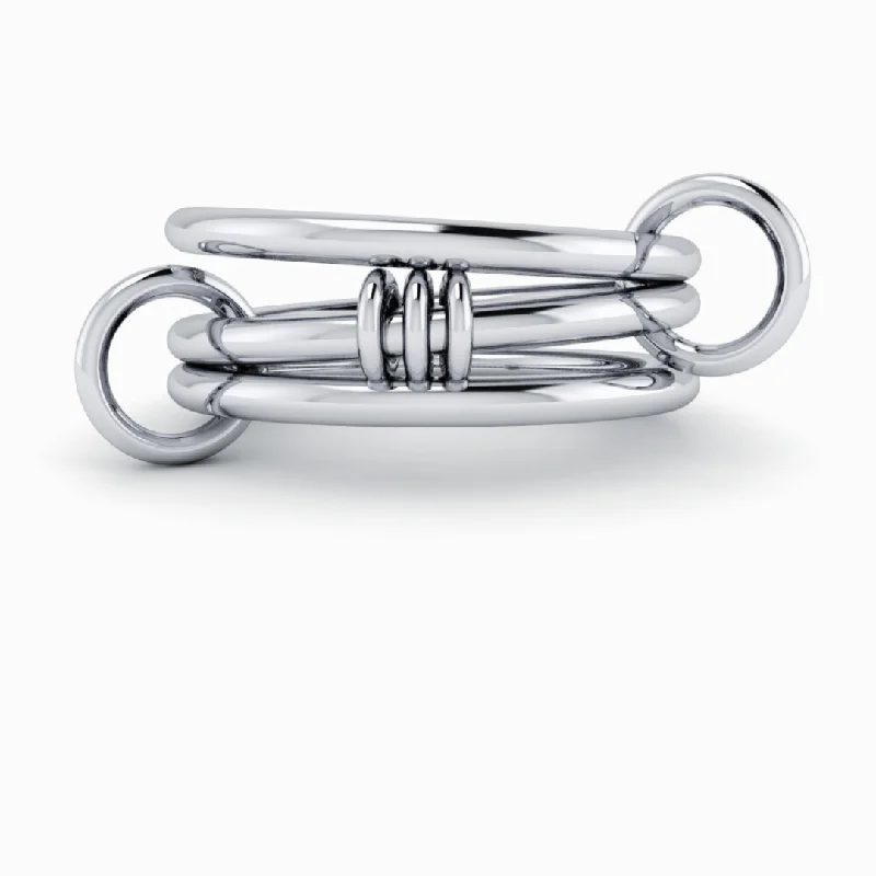 Fashion Silver Connected Rings No. 26