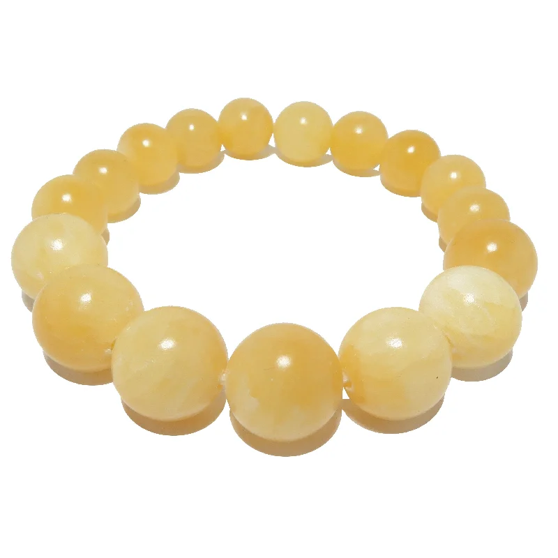 Yellow Calcite Bracelet Sunshine Happiness Crystal