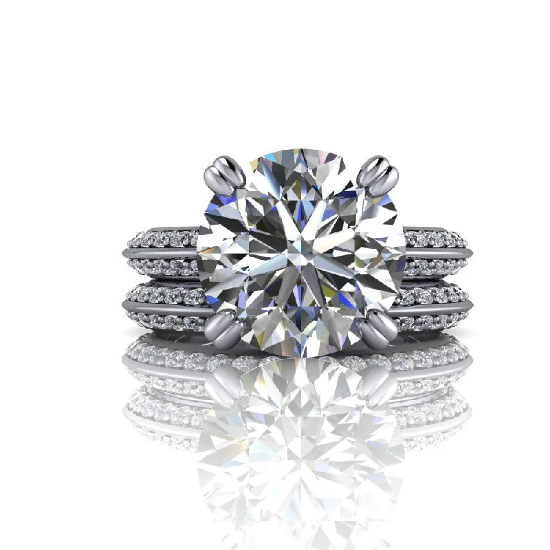 Kennedy No. 2 Moissanite Bridal Set