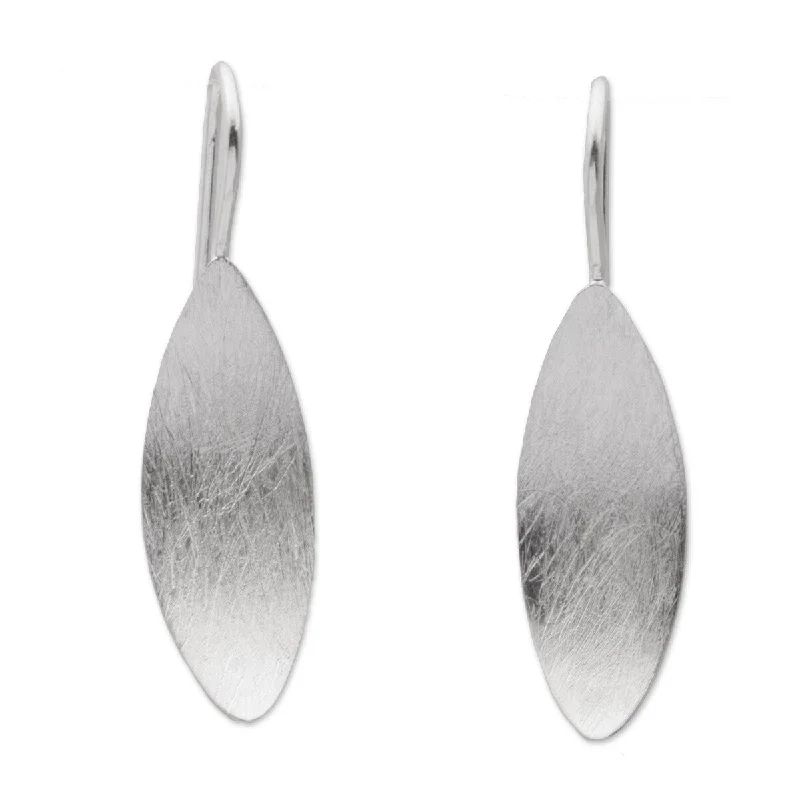 Handmade Sterling silver drop earrings,(Guatemala) - 1.5*0.4