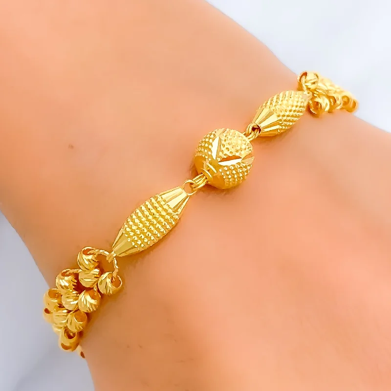 Lustrous Golden Elegant 22k Gold Bracelet