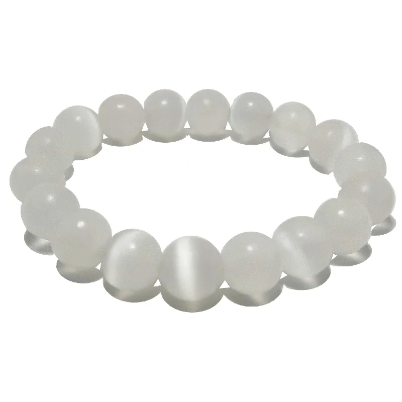 Selenite Bracelet White Moonbeam Light of Hope