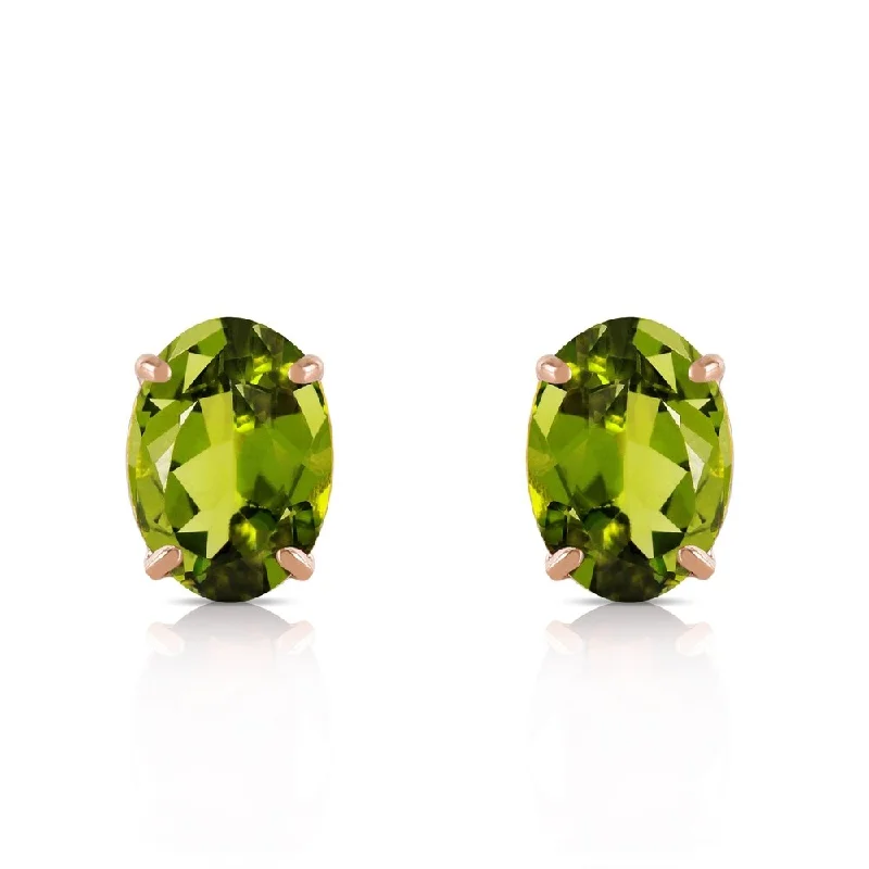 1.8 CTW 14K Solid Gold Love Essentials Peridot Earrings