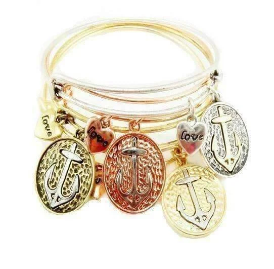 Sail Away Adjustable Bangle Bracelet - 4 Colors