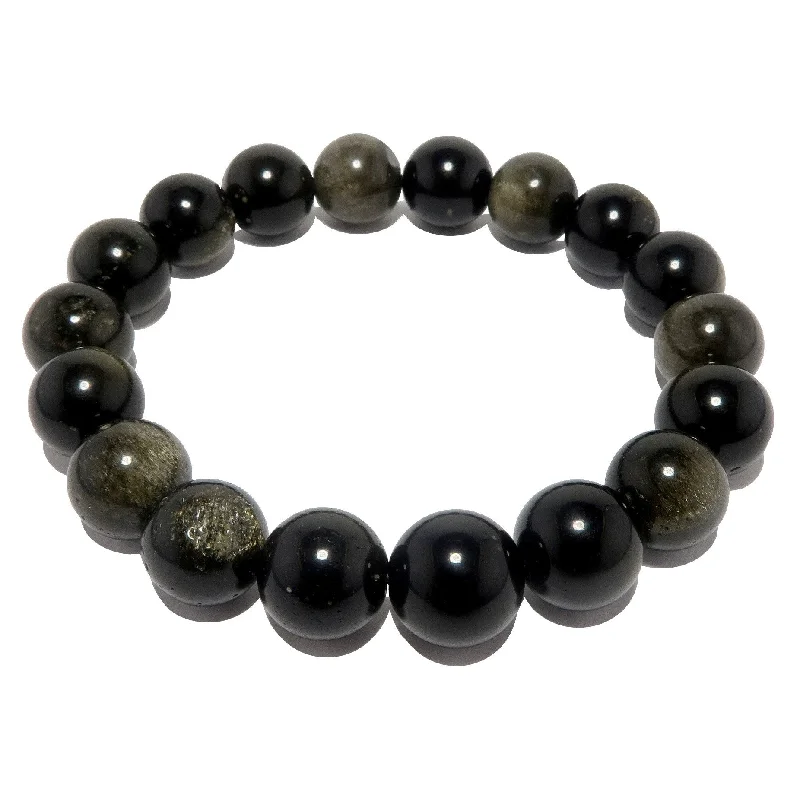 Gold Sheen Obsidian Bracelet Bedazzle My Style