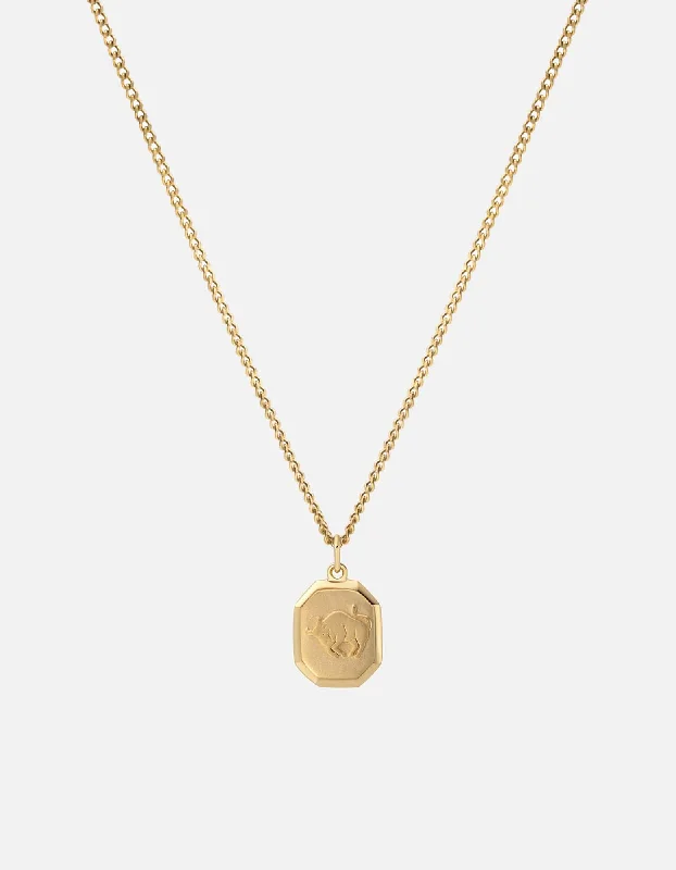 Taurus Nyle Necklace, Gold Vermeil