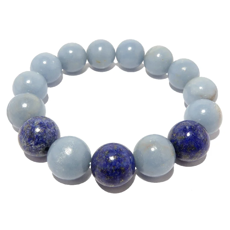 Angelite Bracelet Lapis Lazuli Blue Heaven United